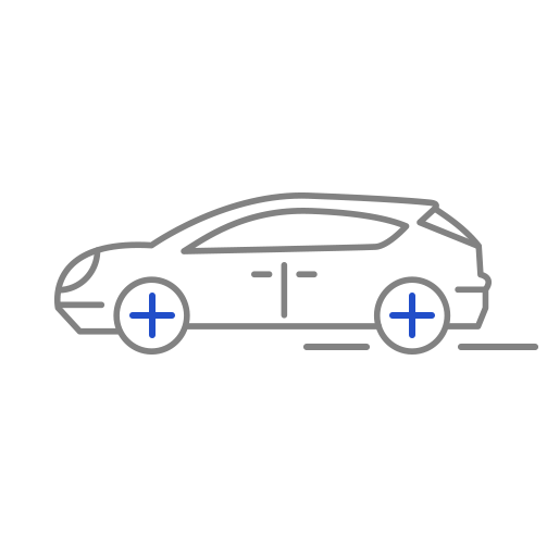 Car being picked up